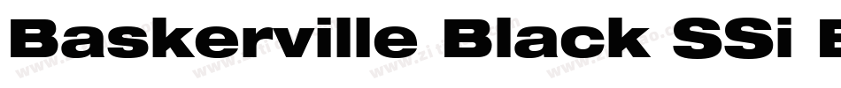 Baskerville Black SSi Bold字体转换